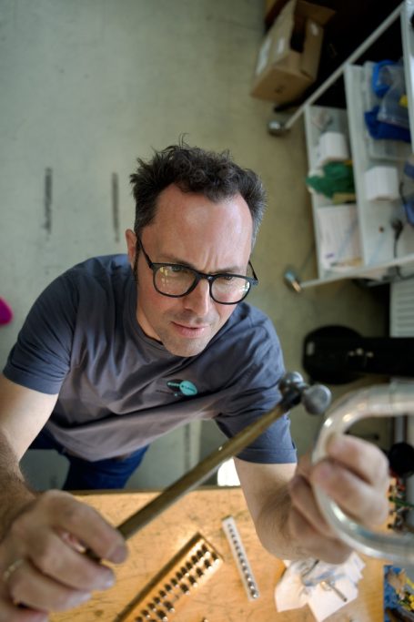 Ausbeulen eines Blechblasinstrumentes